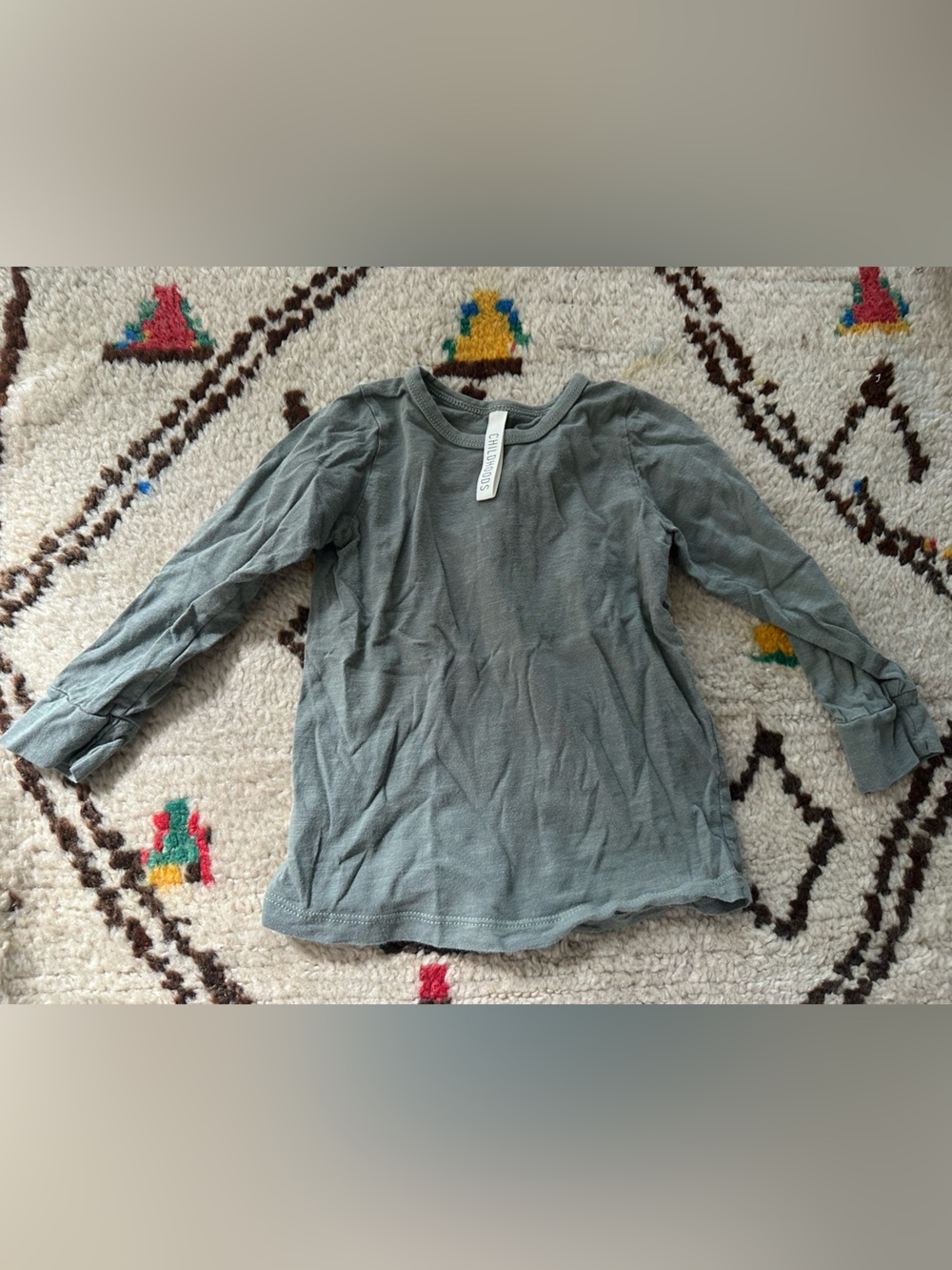 Childhoods Clothing Long Sleeve Tee in Agave, 3T